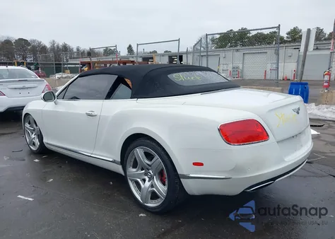 2012 Bentley Continental Gtc z USA, uszkodzony, nr VIN SCBGR3ZA0CC077183